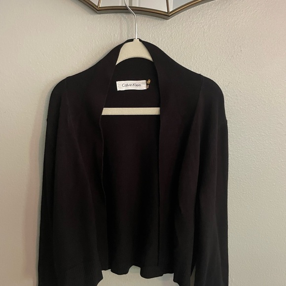 Calvin Klein Kids Small Black Shrug Sweater - Picture 3 of 6